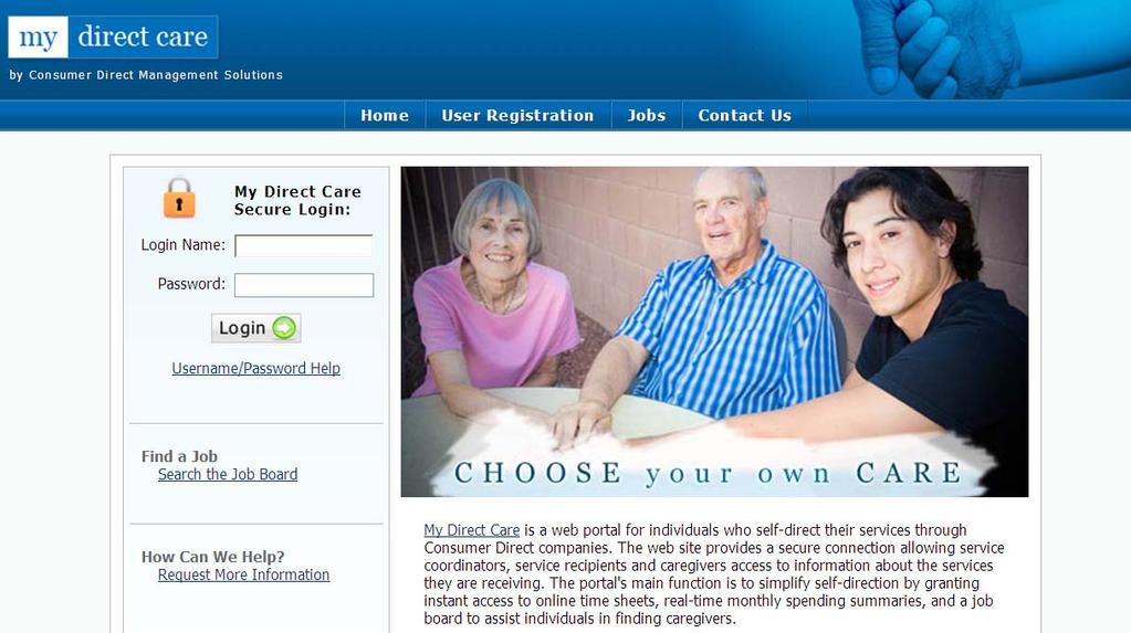 Online Services through My Direct Care www.mydirectcare.
