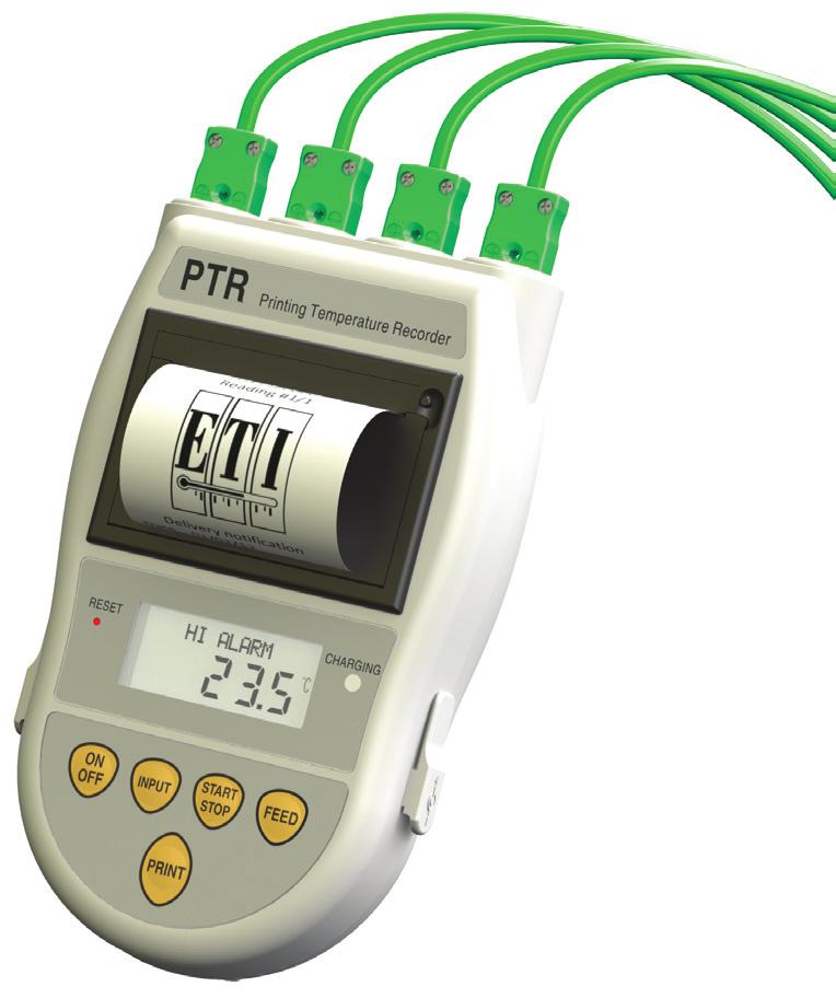 PTR printing temperature