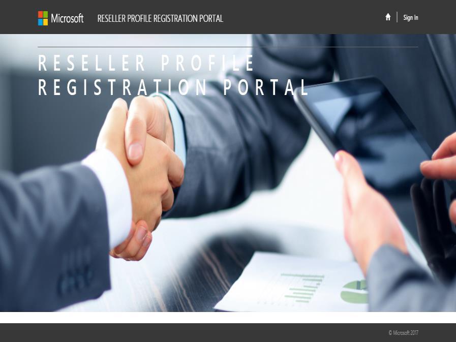 Portal Registration Landing Page Open link to the