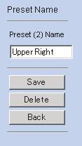 4. Adjust the focusing if necessary. 5. Click the home position, alarm position or a preset number (1 20). 6.