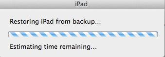 The backup and update process will begin. It will take several minutes.