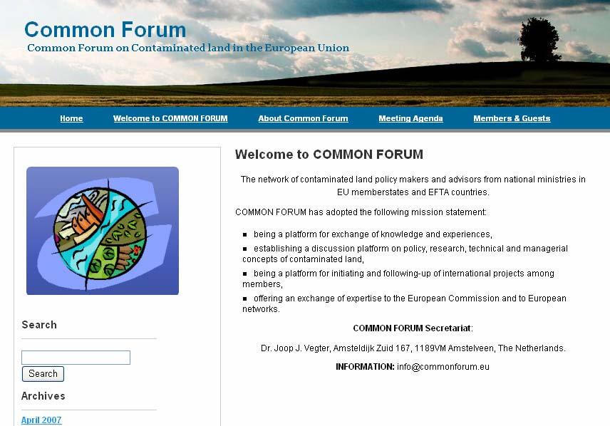 Example Interface: Common Forum 2 0 Common