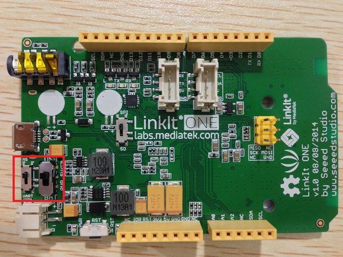 the button and then insert you LinkIt ONE to