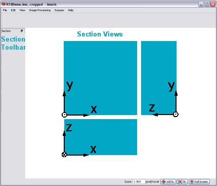To select a point, click in any of the three views, hold the button down & drag the crosshairs to the requested point.