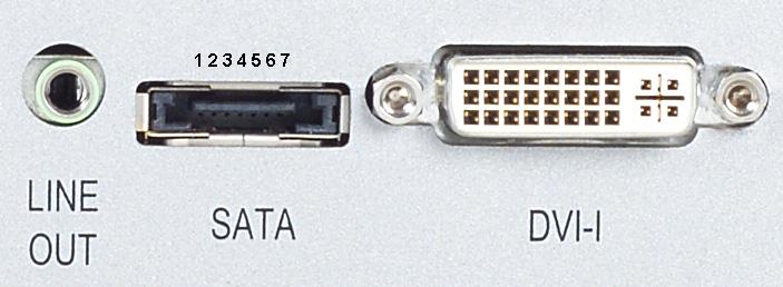 A.11 External & Internal SATA Connectors Table A.