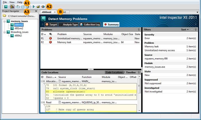 Navigation Quick Start 1 Intel(R) Inspector XE is a dynamic memory and threading error checking tool for users developing serial and multithreaded applications on Windows* and Linux* operating