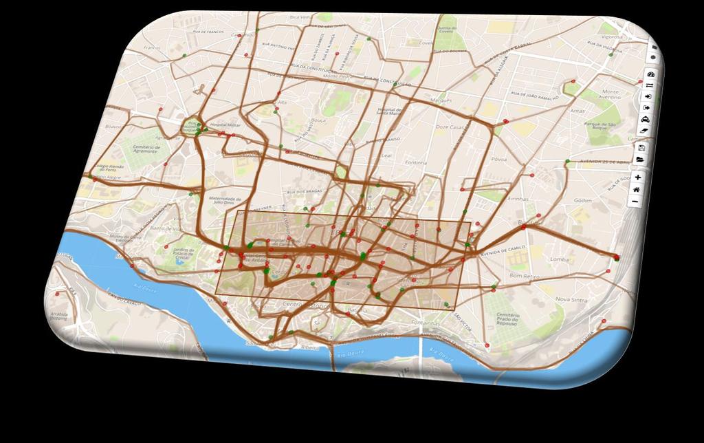 Map Visualization and Tools The common visualization method used for urban trajectory data is