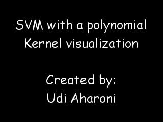 Support Vector Machine: Non-linear classification with the Kernel trick udiprod, Youtube
