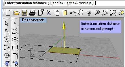 The manipulator is enabled with mouse-over highlighting to help differentiate whether a manipulator axis or a grip will be selected.
