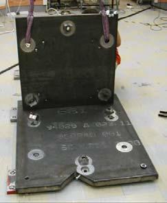 Prototype Base Mounting Tests at ABB Robotics Vasteras, July/August 2001: Static (bolted) and dynamic (5-point