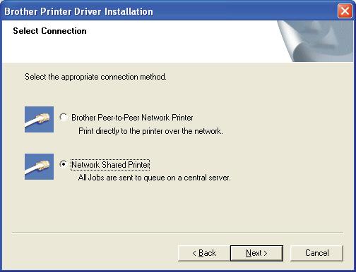 Wired Network Windows 7 For 11 shared network printer users d Click Network cable users. For Windows Vista, when the User Account Control screen appears, click Continue.