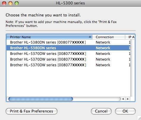 Wired Network Macintosh For Wired Network Interface Cable Users a 7 Connect the printer to your Macintosh and install the driver Connect the network interface cable to the LAN connector marked with a