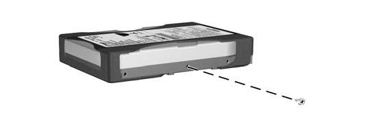 Installing an Internal 3.5-inch Hard Drive 1. Follow the steps in Removing an Internal 3.5-inch Hard Drive on page 24 to remove the old hard drive. 2. Install the guide screw in the middle hole on the right side of the drive.