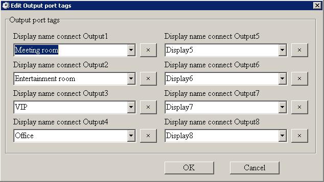 Edit Output port tags After action of 4, edit form will pop-up as below: Define tags for respective Output port, then displays connect the Output ports can