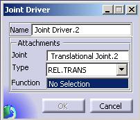 Page 3 Define a Joint Driver on Translational Joint.2 The second driver will be added to the translation joint defined between the stick_cyl and stick_piston bodies.