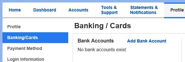 Under the Profile tab click Banking/Cards on the left-hand navigation bar. 2. Under the Debit Cards column, click Report Lost/Stolen or Order Replacement. HOW DO I REQUEST A DISTRIBUTION? 1.