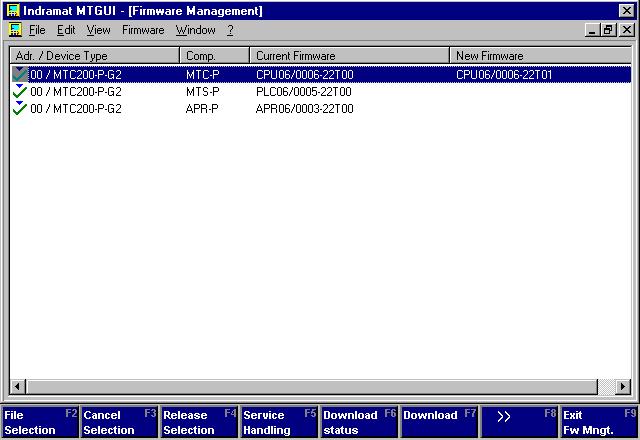 Setup Firmware Management 2-5 IMPORTANT When the file type is set to "All Files", there is the danger of downloading an improper firmware file!