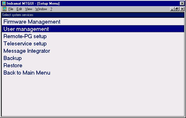 3-2 User Management Setup on after the last key press or mouse movement. The user is automatically logged off after the expiration time of the session runs out.