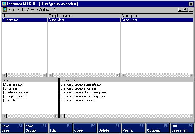 3-4 User Management Setup DialogPasswortAendern.bmp Fig. 3-4: Changing the password 5. Confirm the entry with the "OK" button. Now you are logged into User Management as the supervisor.