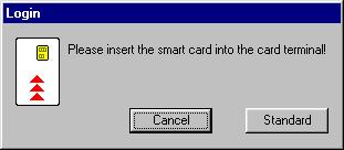 Setup User Management 3-17 Using Smartcards 1. Select the "Smartcard" checkbox in the "Log on procedure" field. 2. Confirm the changes with the "OK" button. The Options dialog box is closed again.