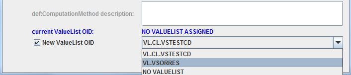 newly created ValueList VL.