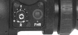 Continue rotation of the screw. Thus the screw will push out a rail from a groove. RETICLE BRIGHTNESS ADJUSTMENT By rotating the knob you may adjust the reticle s brightness.