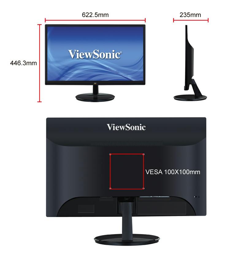 Technical Specifications LCD PANEL Size 27 (16:9) Panel Technology Display Area Optimum Resolution Brightness Contrast Ratio AH-IPS 27"(597.88x336.