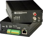 E413 - Decoder with digital I/O Same features as E411 including two digital inputs and outputs for external devices