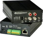 E415 - Amplified decoder Same as E413 and includes a high quality 25W audio amplifier.