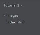 html and create new folder, call it images - We will store a couple of images here in a bit.