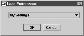 Saving Preferences Saving Preferences Loading Preferences After setting your preferences to customize the DataView, save them as a graphical setting for future use.