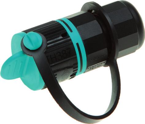 Mini-connector for use in tight spaces.