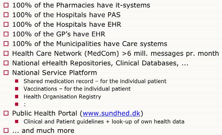4.3.2 Approach Figure 46: ehealth IT landscape, October 2015 It is important to mention that, as the development has been use-case driven, there have not been a lot of efforts as regards the