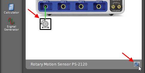 Activate [Change Sign] if required. Click the input port which you plugged the Light Sensor into and select [Light Sensor] (yellow icon) from the list.