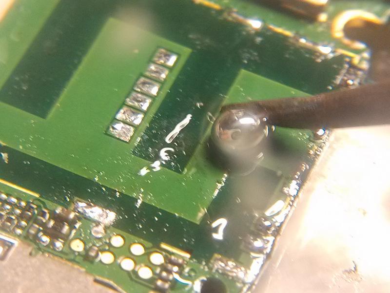 Don't overdo this, or pads will come off. If you're not comfortable doing this, just carefully reflow the pads using a little bit of flux. Excessive solder has to be removed, though.