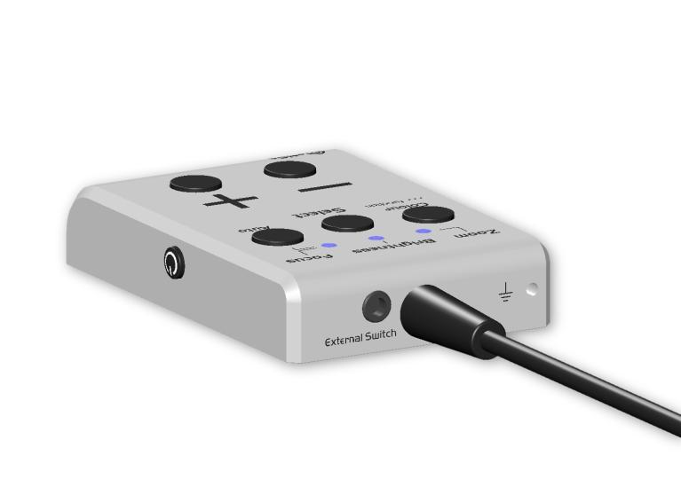 4. Control Unit 4.1 Connections and Power on a) Connect the camera to Y/Pb/Pr component video inputs of your HD- CAP, Frame Grabber or directly to a video monitor/tv.