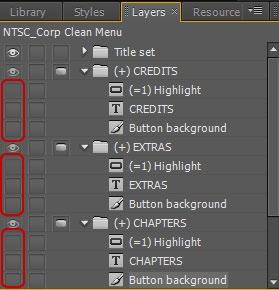 Give the menu a name and a file folder location, and click Save. Encore saves the menu as a Photoshop PSD file, and After Effects starts, with the Encore menu in its Project panel as a composition.