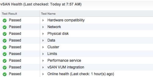 added or improved for items such as vsan encryption, disk balancing, physical disk health, and networking.