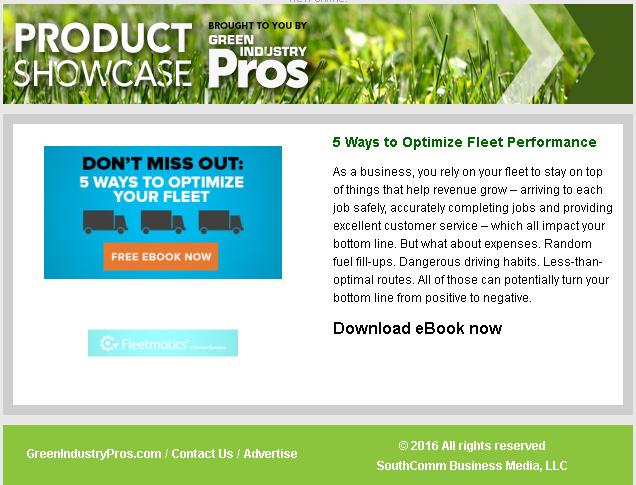 E-PRODUCT SHOWCASE E-BLAST Advertiser-Supplied Creative These materials are to be submitted at least seven business days prior to it running.