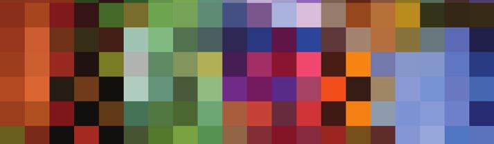 Select colors for the logo only from the brand color palette. Choose colors that compliment one another and do not vibrate against the background.