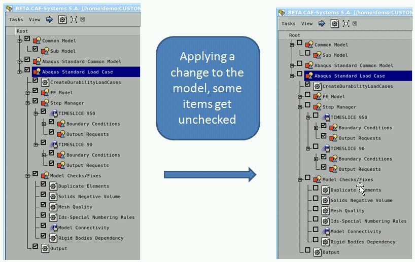 Updating the model with new design versions In case, new versions of the components of the model are released, containing design improvements, the analysis needs to run again.