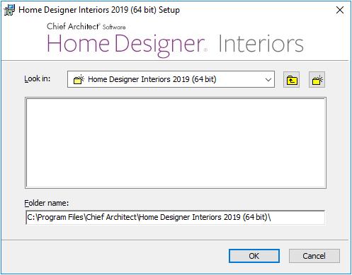 Home Designer Interiors 2019 User s Guide Choose Installation Location 5. This window is only found in the Windows version, and only if you clicked the Change button in the previous window.