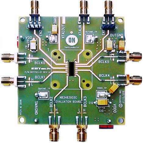 NB3H83905CDGEVB Evaluation Board User's Manual EVAL BOARD USER S MANUAL Device Description The NB3H83905CDG device is a 1.8 V, 2.5 V or 3.