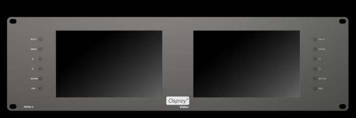 2 Channel Rack Monitor 3G-SDI, HDMI, ANALOG RM3G-2 is a 3U Rack Monitor featuring two 7 IPS LCD screens.