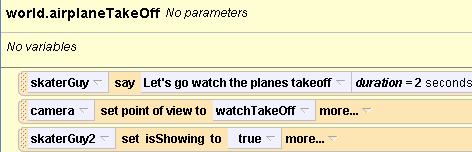 Create airplanetakeoffmethod Click Doneto exit the layout mode.