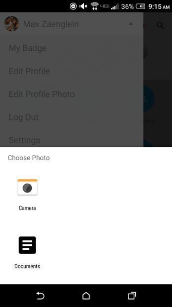 Adding Your Profile Photo On ios 1 Access your profile settings.