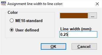 Now you can enter a line width into the textbox as seen below: Input of the line width The textbox only accepts numerical values, invalid input will be corrected
