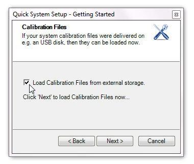 Maybe your system has been precalibrated at the factory, and calibration files