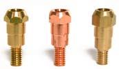 Contact tips and tip adaptors Choice of contact tip With the exception of ML 150/250 types, a Migatronic ML/MV torch is equipped as standard with a CuCrZr (copper, chromium, zircorium) contact tip,