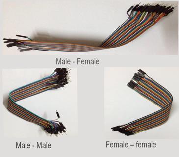 2.4 Types of Jumper Wires Variation of jump wires with insulated terminals as per male-female combinations: Male - Male Male Female Female female 2.5 Battery - Lithium polymer battery Fig 2.